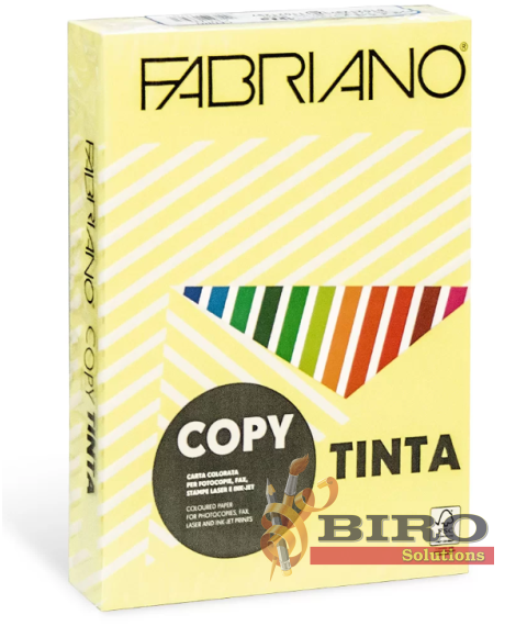 Hîrtie colorată A4 FABRIANO Tinta Banana, 80 gr/m2, 500 foi, pastel, galben deschis